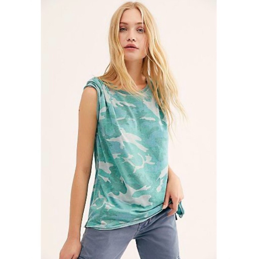 Free People Camo Tourist T Shirt